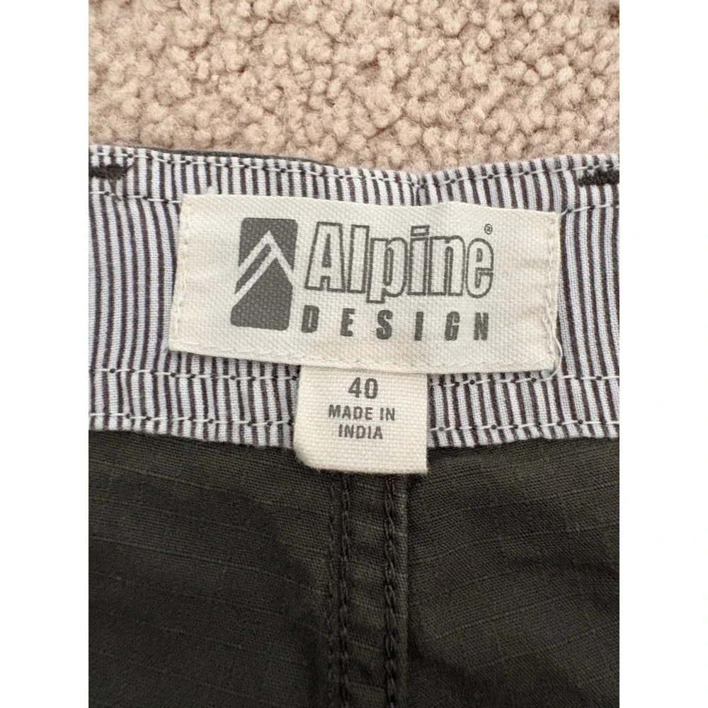 NWT Bundle - Alpine Design Men Shorts Size 40 Green Tan Cargo Chino Media Pocket